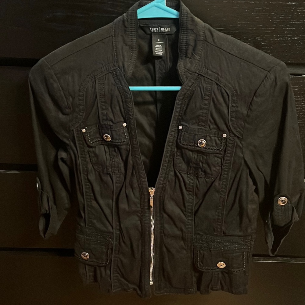 Black 3/4 sleeve jacket